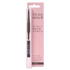 1000 Hour 3-In-1 Brow Pencil 2.1g - Dark Brown