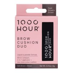 1000 Hour Brow Cushion Duo 6g - Dark Brown + Brown