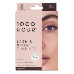 1000 Hour Lash and Brow Tint Kit Non Peroxide - Dark Brown