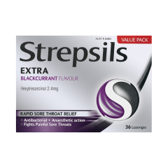 Strepsils Extra Blackcurrant 36 Lozenges