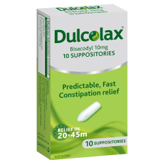 Dulcolax Suppositories Adult 10mg 10 Pack
