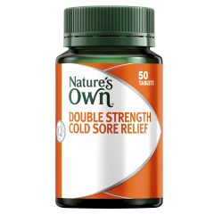 Nature's Own Double Strength Cold Sore Relief 50 Tablets