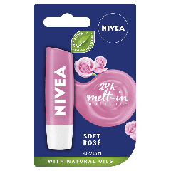 Nivea Lip Balm Soft Rose 4.8g