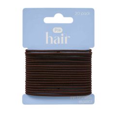 PH Thin Brunette Elastics 20 pack