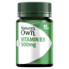 Nature’s Own Vitamin B3 500mg 60 Tablets