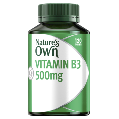 Nature’s Own Vitamin B3 500mg 120 Tablets