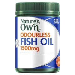Nature&#8217;s Own Odourless Fish Oil 1500mg 200 Capsules