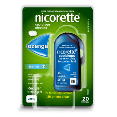 Nicorette Cool Drops Lozenge 2mg 20 Pack