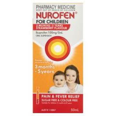 Nurofen for Children 3 Months-5 Years Strawberry 50ml