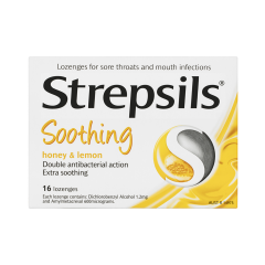 Strepsils Honey &amp; Lemon 16 Lozenges