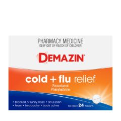 Demazin Pe Cold & Flu 24 Tablets