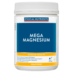 Ethical Nutrients Mega Magnesium 450gm Powder Citrus