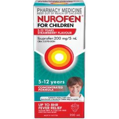 Nurofen for Children 5-12 Years Strawberry 200ml