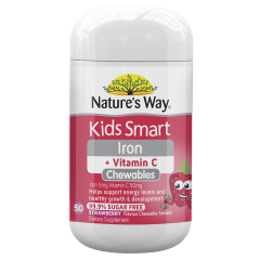 Nature's Way Kids Smart Iron + Vitamin C Chewable 50's