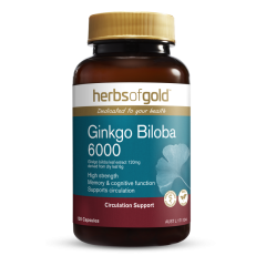 Herbs of Gold Ginkgo Biloba 6000 120 caps