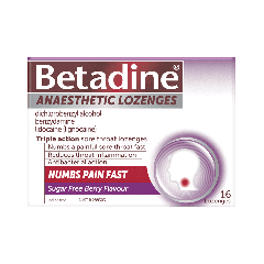 Betadine Anaesthetic Berry 16 Lozenges