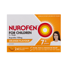 Nurofen 7+ Years Orange 24 Chewable Capsules