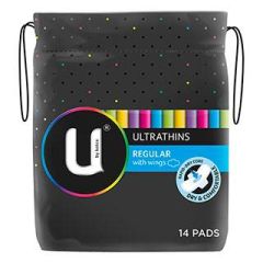 Kotex U Ultra Thin Regular Wing 14 Pads