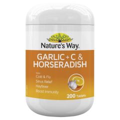 Nature's Way Garlic & Horseradish 200 Tablets