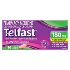 Telfast Tablets 180mg 50 Pack