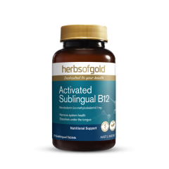 Herbs of Gold Activated Sublingual B12 75 Tabs