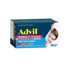 Advil Chewable Tablet 7-12 Years Raspberry