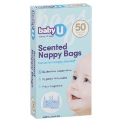 BabyU Scented Nappy Bags 50 Pack