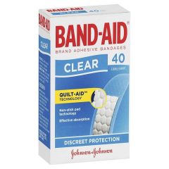 Bandaid Clear Strip 40 Pack