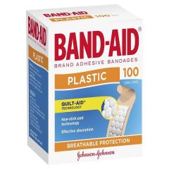 Bandaid Plastic Strips | 100 Pack