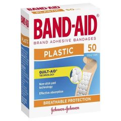 Bandaid Plastic Strips 50 Pack