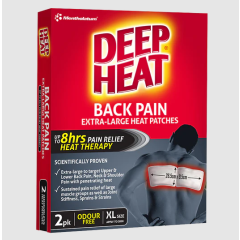 Deep Heat Patch Back 2 Pack