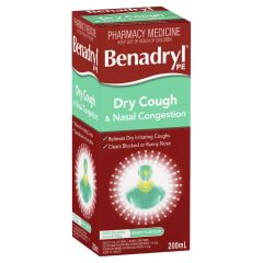 Benadryl Pe Dry Cough and Nasal Congestion 200ml