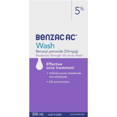 Benzac Ac Wash 5% 200ml