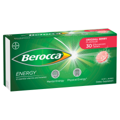 Berocca Original Berry Flavour Energy Effervescent 30s