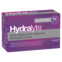 Hydralyte Powder Apple Black Currant 24 Sachets