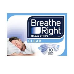 Breathe Right Nasal Strips Regular Clear 10 Pack