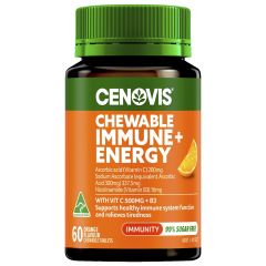 Cenovis Chewable Immune + Energy Tablet 60 Tablets