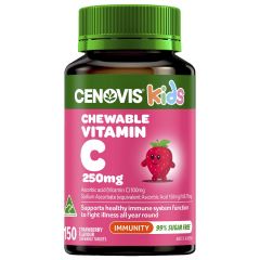 Cenovis Chewable Vitamin C 250mg Strawberry 150 Tablets