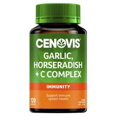 Cenovis Garlic Horseradish + C Complex 120 Capsules