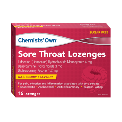 Chemists' Own Raspberry 16 Lozenges