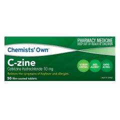 Chemists&#8217; Own C-zine 10mg Tablets 50 Pack