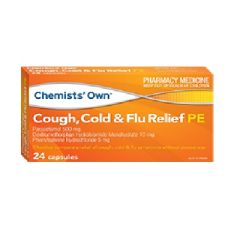 Chemists’ Own Cough, Cold &amp; Flu Relief Day Pe 24 Capsules