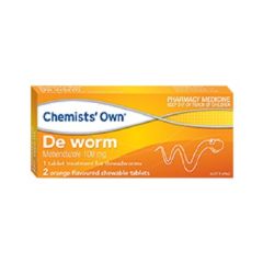 Chemists&#8217; Own DE Worm Chewable Tablets 2 Pack