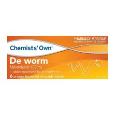 Chemists&#8217; Own DE Worm Chewable Tablets 6 Pack