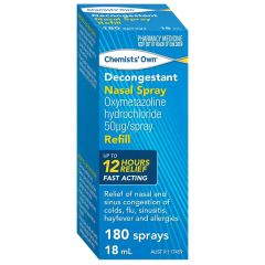 Chemists&#8217; Own Decongestant Nasal Spray Refill 18ml