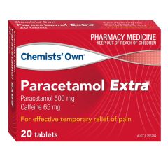 Chemists' Own Paracetamol Extra Tablets 20 Pack