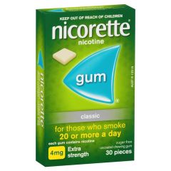 Nicorette Gum Classic 4mg 30 Pack