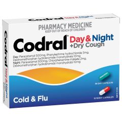 Codral Cold and Flu + Cough Day and Night Capsules 48 Pack