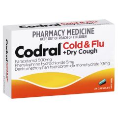 Codral Cold and Flu + Dry Cough Capsules 24 Pack