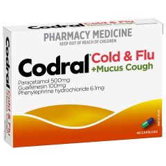 Codral Cold and Flu + Mucus Cough Capsules 48 Pack